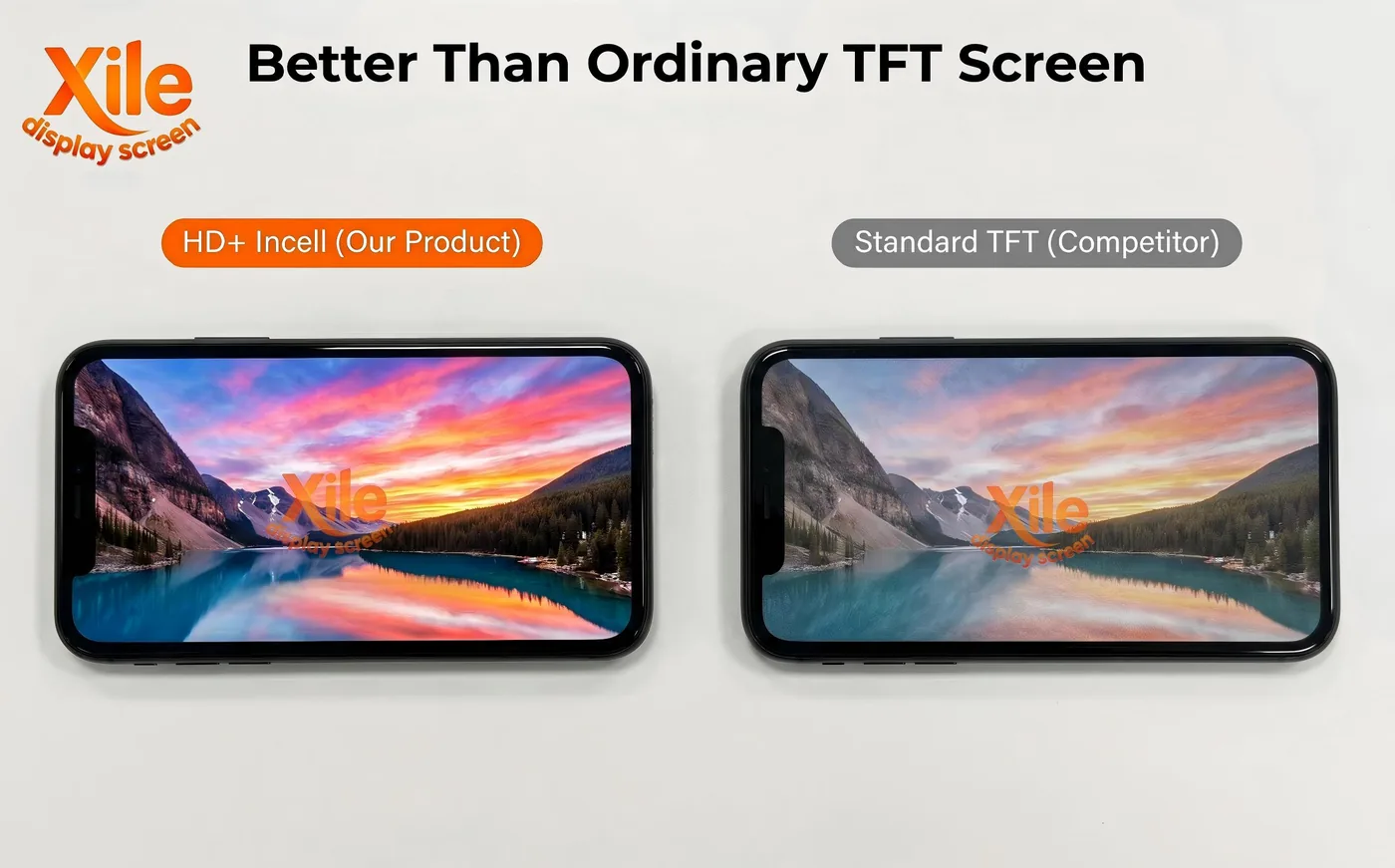 Perbandingan Xile HD+ Incell dengan TFT biasa
