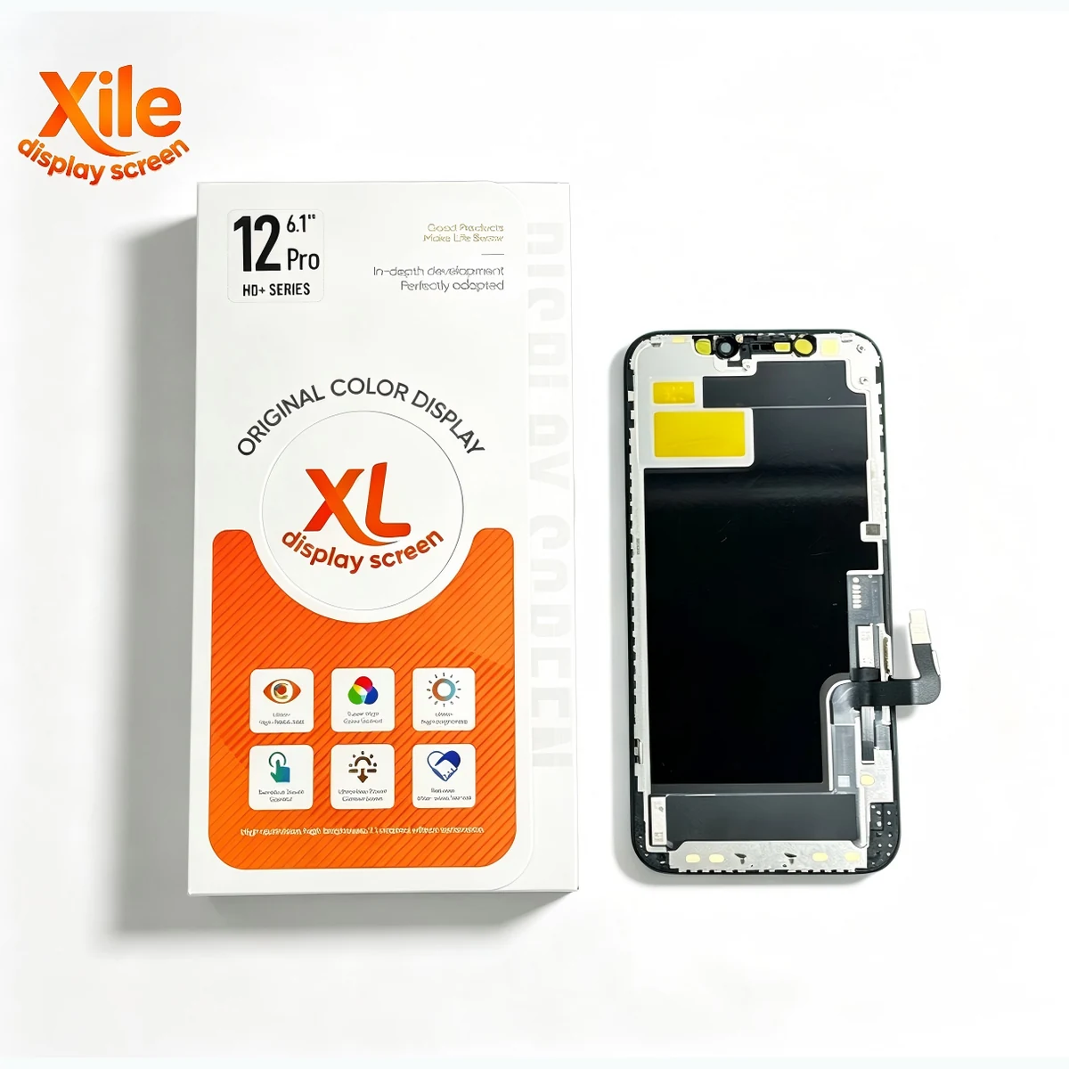 LCD iPhone 12 Xile HD+ Incell tampak depan