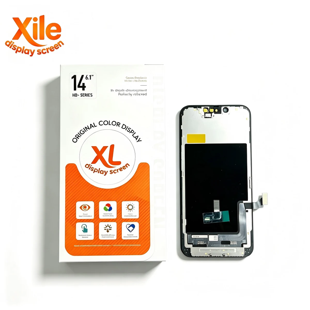 LCD iPhone 14 Xile HD+ Incell tampak depan