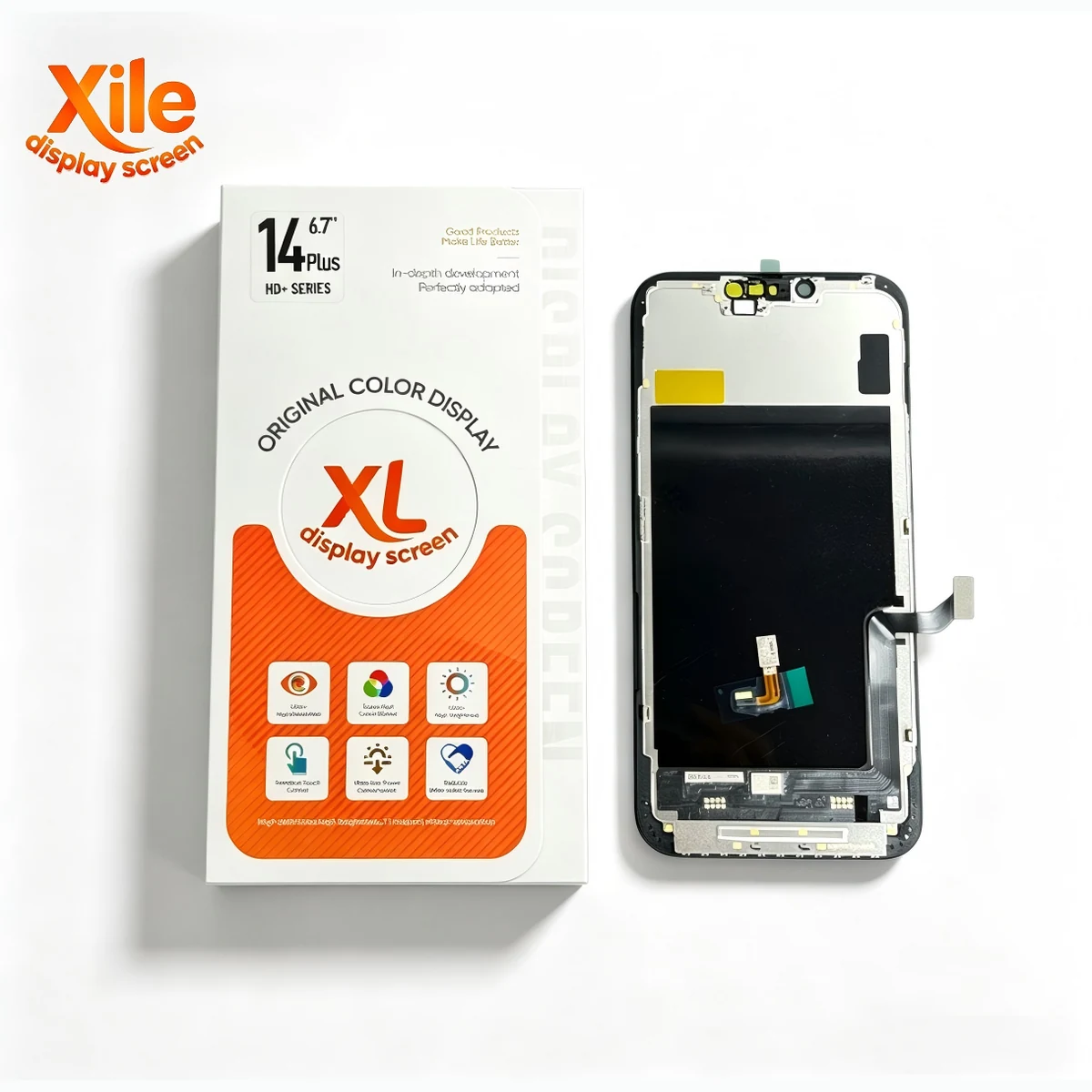 LCD iPhone 14 Plus Xile HD+ Incell tampak depan