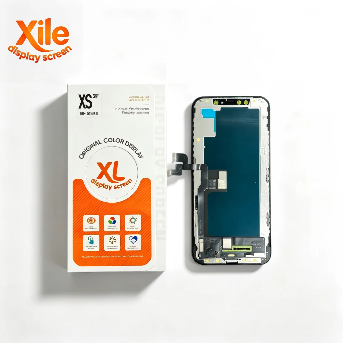 LCD iPhone XS Xile HD+ Incell tampak depan