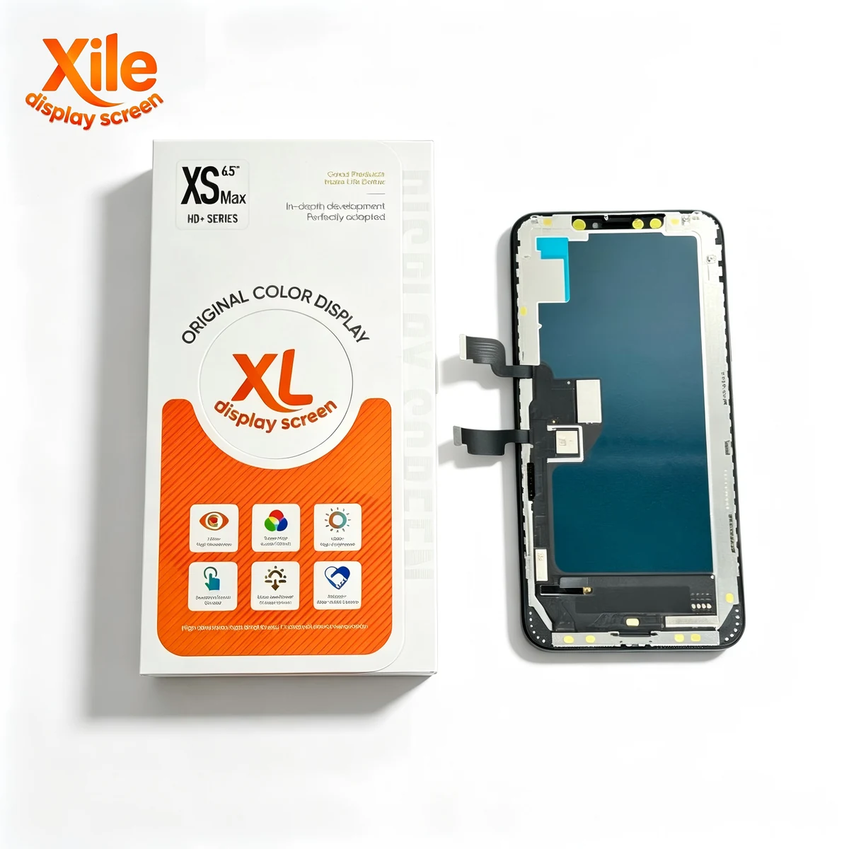 LCD iPhone XS Max Xile HD+ Incell tampak depan